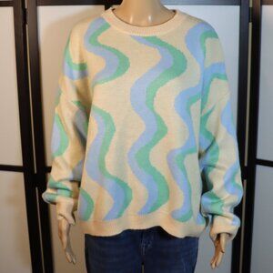Alter'd State Yellow Blue Green Sweater
